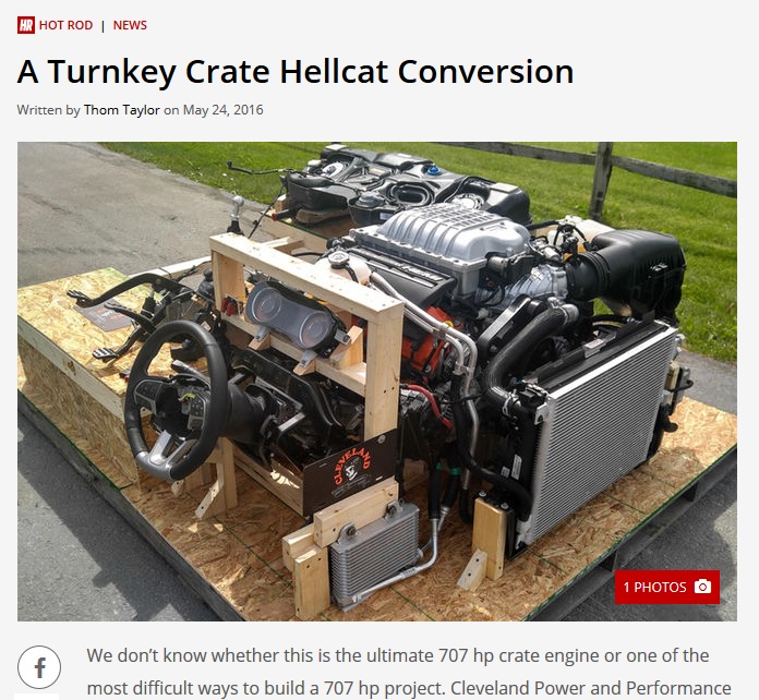 Hellcat turnkey engine pallet