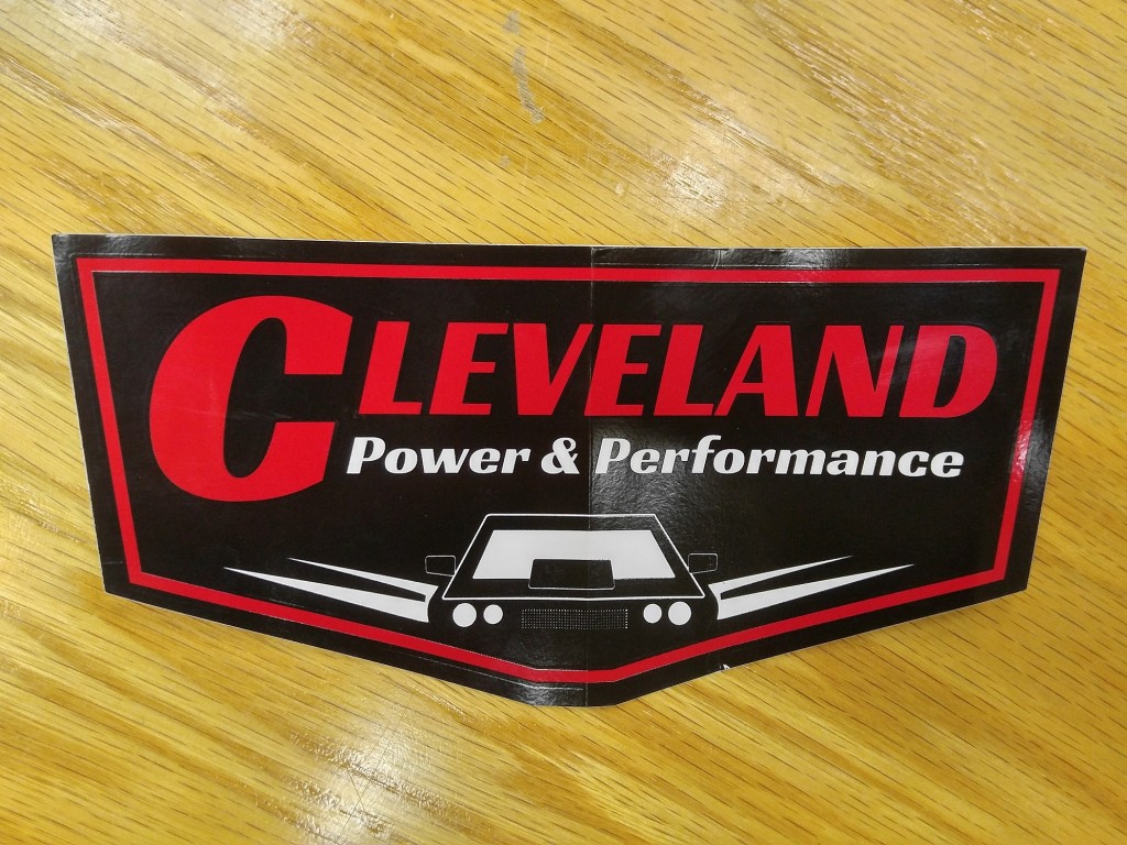 cleveland power and performance retro logo decal sticker (2)