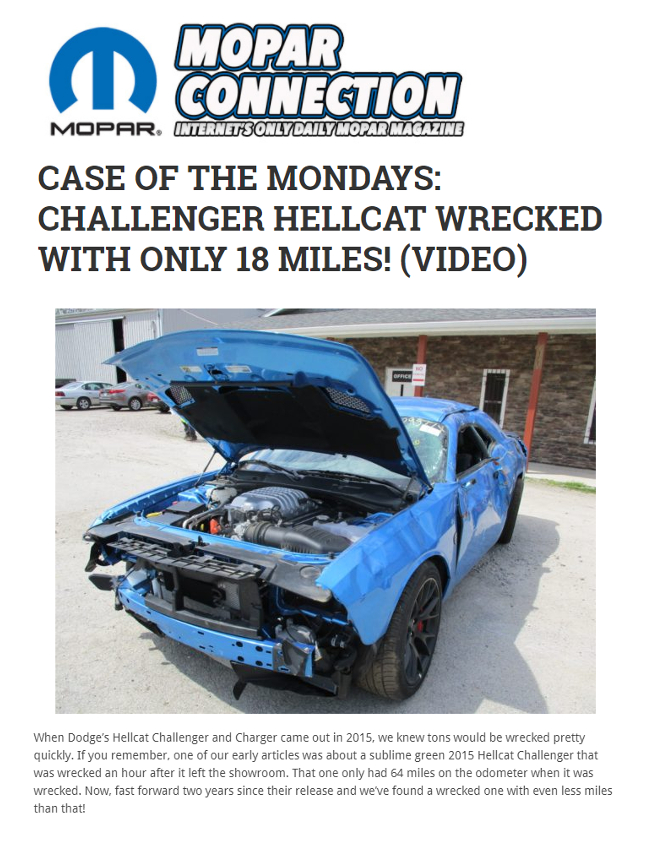 wrecked hellcat cleveland power and performance