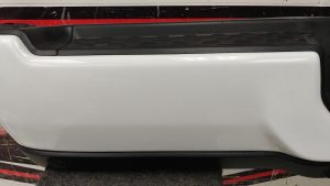 2019-2024 Dodge Ram 2500 3500 OEM Rear Step Bumper w/ Sensors Bright White 68576320AA 19K - Image 4