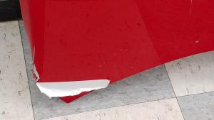 SCRATCHED 2016-2018 Chevrolet Camaro SS OEM Red Hot Red Hood Panel 84149361 - Image 5