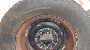 RUSTED 1963 Buick Lesabre OEM 15x5.5" 5x5 Steel Wheels Set of 4 - Image 5