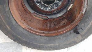 RUSTED 1963 Buick Lesabre OEM 15x5.5" 5x5 Steel Wheels Set of 4 - Image 6