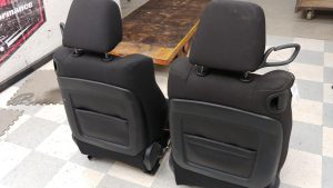 2015-2023 Dodge Challenger R/T Scat Pack Seats Set Houndstooth Cloth Front & Rear w/ Airbags - Image 7